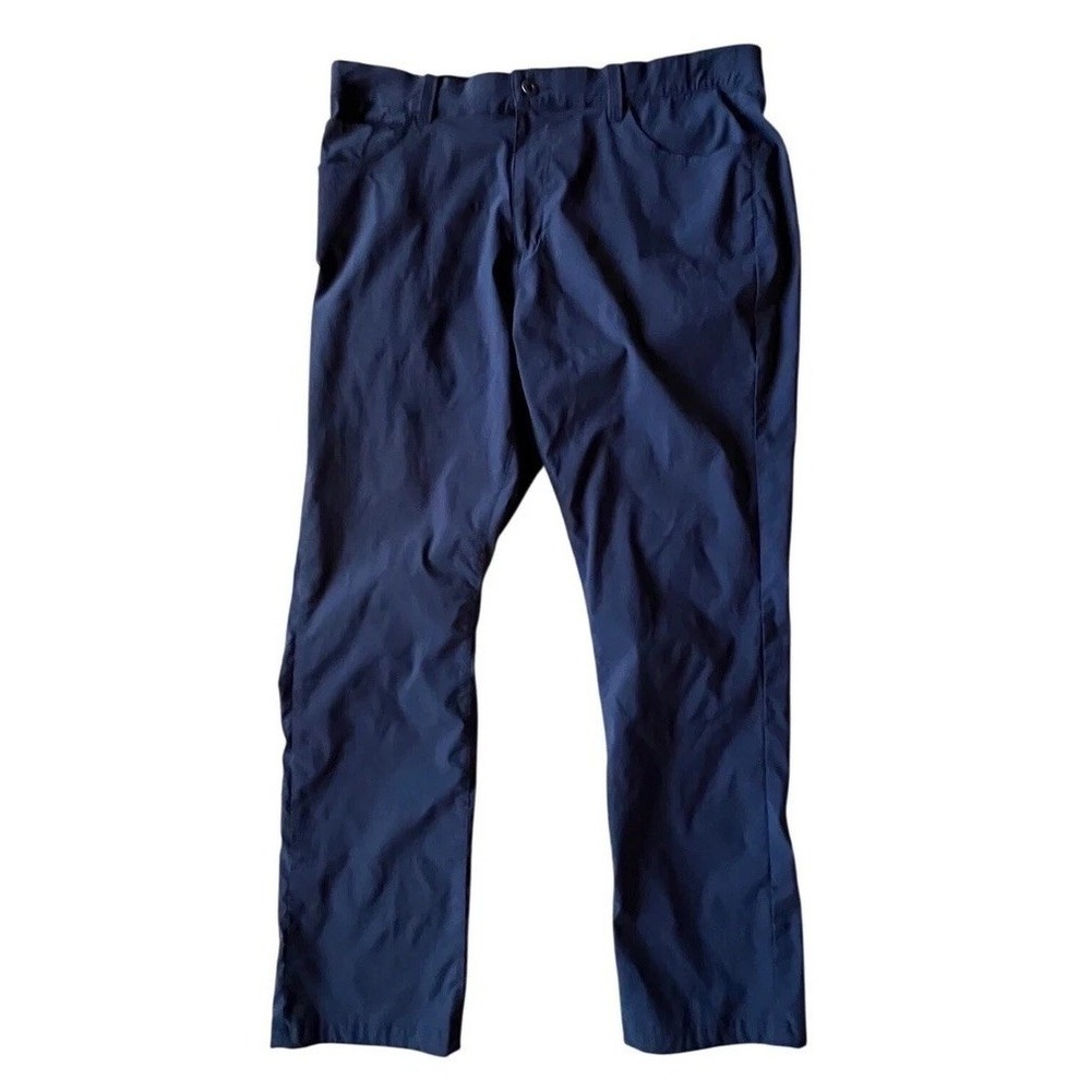 Eddie Bauer First Ascent Guide Pants Men 38x34 Navy Blue Hiking Outdoor Trekking